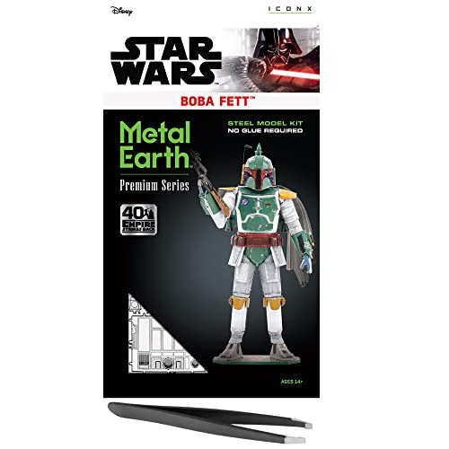 Maquette métal sans colle Star Wars Boba Fett kit de modèle 3D Metal Earth
