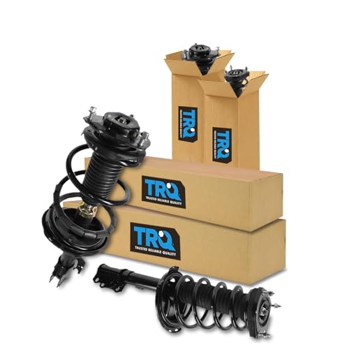 Image of TRQ Front and Rear Strut & Coil Spring Assembly Set Driver & Passenger Sides Compatible with 04-06 Lexus RX330 07 RX350 04-07 Toyota Highlander