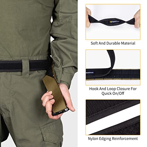 IDOGEAR Loop Liner Inner Belt for Duty Belt 1.5'' Tactical 500D Nylon Belts Unisex Hook and Loop Closure4