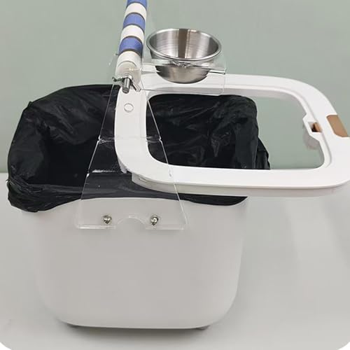 Support de toilettes pour oiseaux avec seau perchoir de bureau en bois pour perroquet - 8