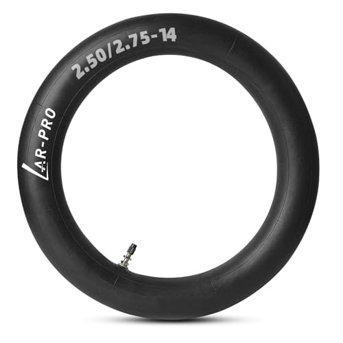 AR-PRO 2.50/2.75-14 Dirt Bike Inner Tubes with TR4 Straight Valve 60/100-14 Heavy Duty Motorcycle Tube for 50cc to 160cc Dirt Pit Bike Tires Compatible with Apollo RFZ Atomik Thumpstar etc (1-Pack)