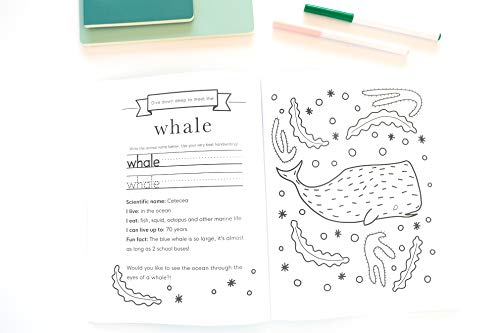 My First Animal Coloring Book for Kids Ages 4-8: Learn Fun Facts, Practice Handwriting and Color Hand Drawn Illustrations | Preschool, Kindergarten and 1st Grade Workbook 6 41pttXvryJL