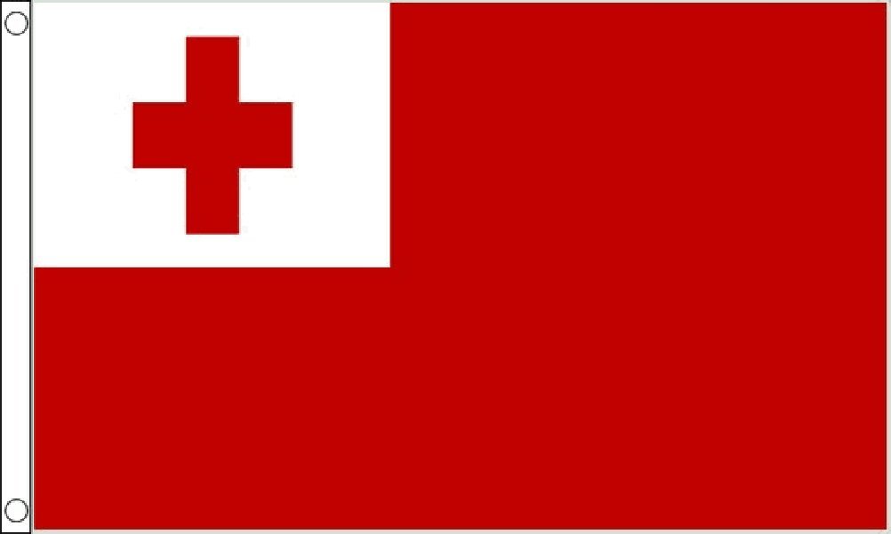 Flagtex Tonga Flag 5ft x 3ft (150cm x 90cm)