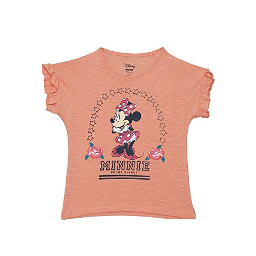 Kidsville Mickey & Friends Pink Half Sleeve Girls T-Shirt