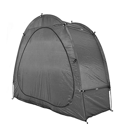 Vilemoon Fahrrad-Aufbewahrungszelt, tragbar, faltbar, für den Außenbereich, für 1 Fahrrad, Schwarz Cover