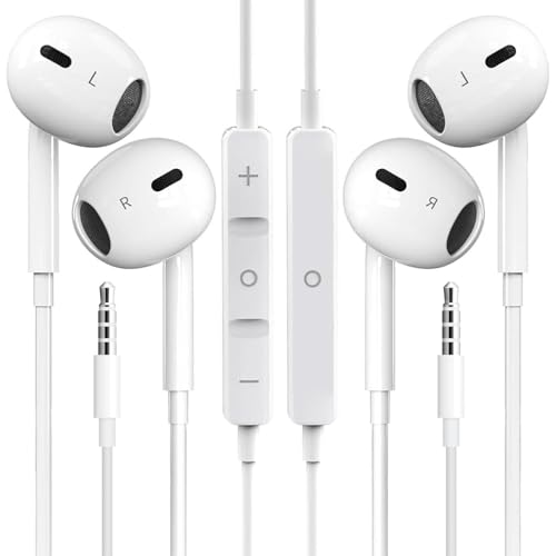【2 Pack】Wired Earbuds, 3.5mm Headphones Wired,...