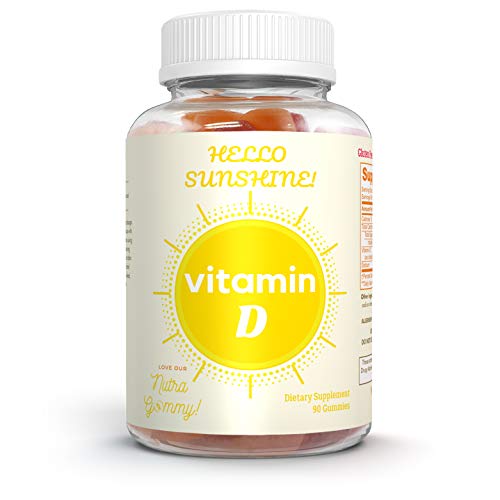 Vitamin D Gummies for Adults with 2,000IU Vitamin D3 per 2 Gummy Serving | Plant Based Immune, Bone, Joint Support | Vegetarian Vitamin D Gummy Hello Sunshine! 90ct. Genome Nutraceuticals