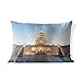 Coussin extérieur - Le Capitole illumine Washington DC - 60x40 cm - Coussin décoratifs de Jardin