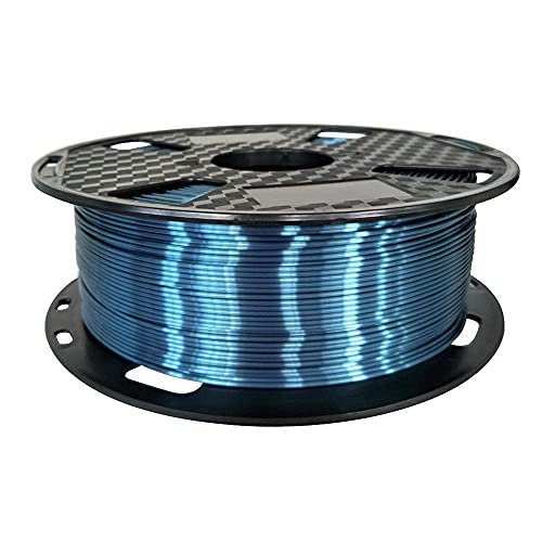Image of CC3D Silk Dark Cyan PLA Filament 1.75mm 1KG 3D Printer Filament 2.2LBS 3D Printing Material Silky Shiny Metallic Metal Silk PLA Deep Gray Blue Color