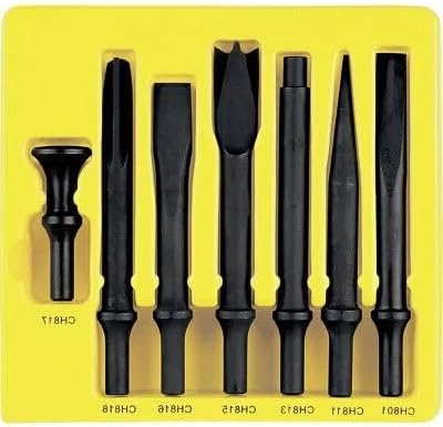 CS807 7-Pc .498 Shank Heavy-Duty Chisel Set Fits/Intended for Grey Pneumatic CS807