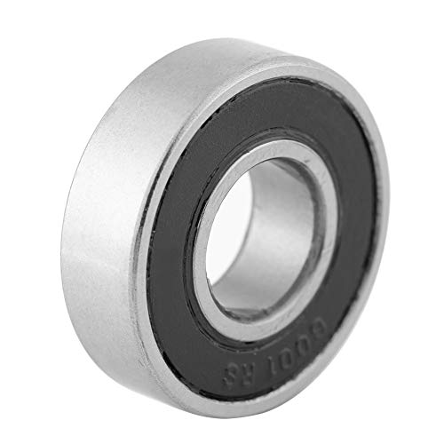 Kugellager, 10 Stück 6001-2RS Gummi Versiegelte Rillenkugellager 12 x 28 x 8mm für Industriemaschinen, Autos, Schiffe, Haushaltsgeräte, Niedrige Reibung, Hohe Temperaturbeständigkeit
