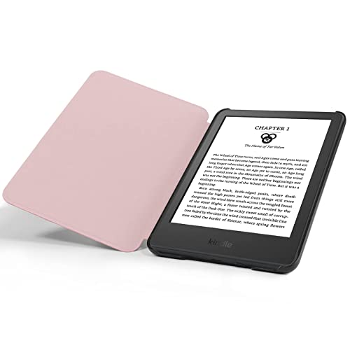 Image of CoBak Case for All New 6 Inch E-Reader 2024 and 2022 (11 Generation) - PU Leather Smart Cover, Auto Sleep and Wake,Rosegold