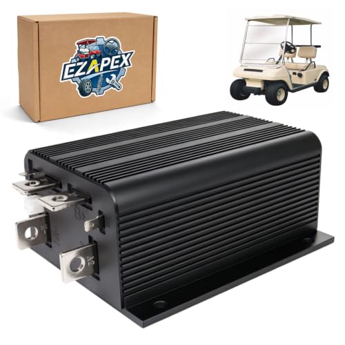 EZAPEX 1204-410 1204-412 Upgraded 48V,325A 5K-0 Programmable Motor Speed Controller Compatible with Curtis, for EZGO TXT/Marathon Club Car DS 1996-Up Golf Cart