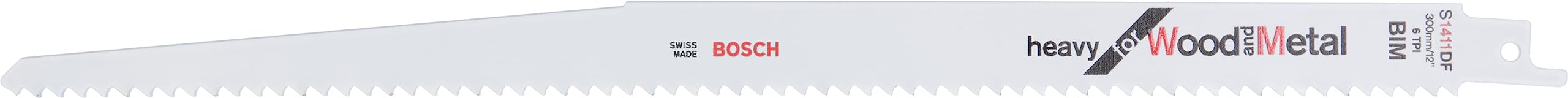 Bosch White Accessories Diy Säbelsägeblatt Heavy For Wood And Metal Zum Sägen In Holz Und Metall (2 Stück, S 1411 Df)