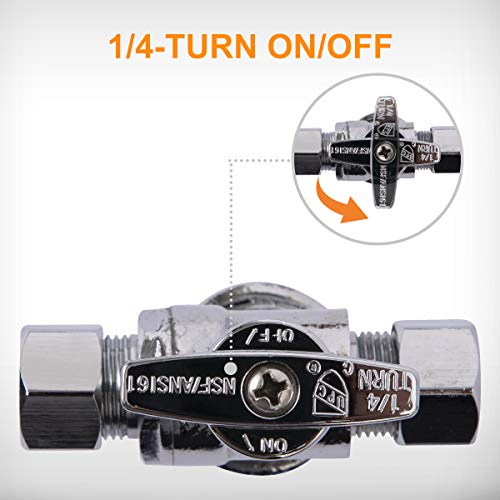 image for SUNGATOR Dual Compression Outlet Stop Valve, 1/2