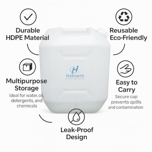 Image of Original Strong & Heavy 35 Litres Water /Petrol /Diesel white dispenser Can For all travels, generators, jeep, cars, lorry and other vehicles