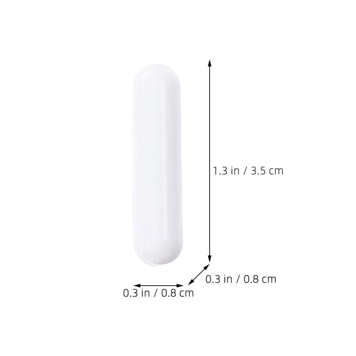 UKCOCO 16 Piezas Varillas Agitadoras Magnéticas de Ptfe 8x35mm para Laboratorio Agitación Magnética Resistente a Altas Temperaturas para Experimentos Científicos