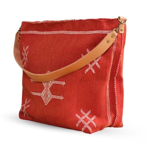 Bolsa Tote Bohemia de Seda de Cactus Artesanal miniatura 1