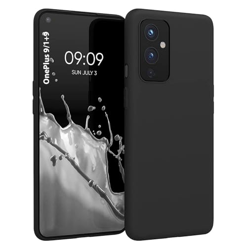 Image of LIRAMARK Liquid Silicone Soft Back Cover Case for OnePlus 9 /1+9 (Black)