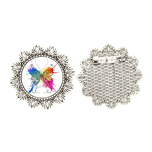 Broche de plata de flor medium un regalo inolvidable para aniversarios y cumpleaños
