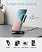 Anker Wireless Charger with Power Adapter, PowerWave II Stand, Qi-Certified 15W Max Fast Wireless Charging Stand, for iPhone 16/16 Pro/16 Pro Max/14/13/12, Galaxy S10/S9/S8, Note10/Note9, and More