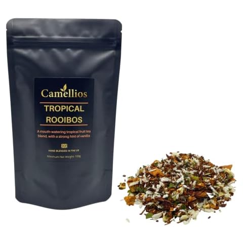 Tropical Rooibos Tea, Rooibos Loose Leaf Tea, Camellios (100g) Cover