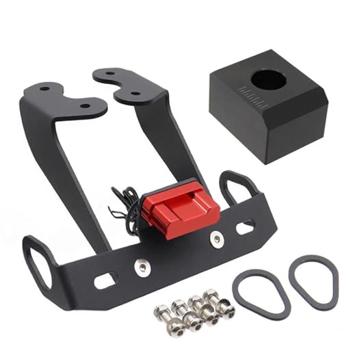 BTCTLPLMKK For Y&AMAHA MT-09 SP FZ-09 2017-2020 バイク用ナンバープレートホルダー テールライト保護 フェンダーレスキット バイク用 ナンバープレートステー(赤)