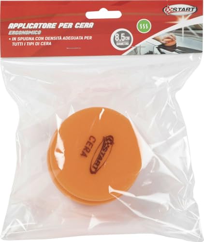 Start Applicatore Cera Ergonomico Per Lucidatura - Spugna Per Lucidatura A Mano - Applicatore Per La Pulizia Della Vernice - 1 Pezzo Antigraffio E Multiuso - 2