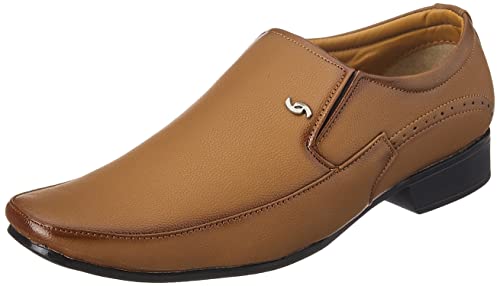 Image of Centrino Mens Formal Shoes |Slip-On Men's Formal Shoe | Stylish Non-Lace Design | Soft Cushioned Insole for Comfort | Perfect for Office & Formal Wear (20225)