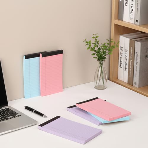 Blocs-notes colorés à larges lignes : écriture propre sans bavure pour l'école