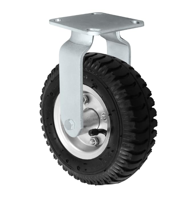 CasterHQ Brand | 8 Pneumatic Air Filled Rigid Caster for Luggage Carts