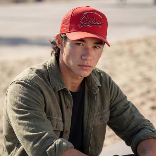 Image of Stetson American Heritage Trucker Cap Men Breathable Mesh Snapback Summer Winter