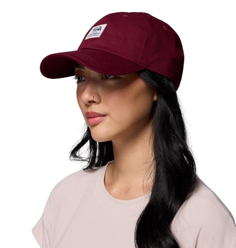 Image of Columbia Unisex Provisions Ball Cap, Lemon Wash /Mountain Landscape