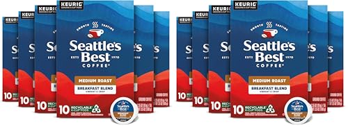 Seattle's Best Coffee Breakfast Blend Medium Roast K-Cup Pods | 6 Boxes of 10 (60 Total Pods) (Pack...