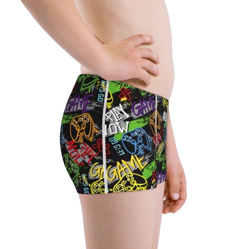 Boys' Cotton Boxer Brief Soft Underwear-Game Joysticks2