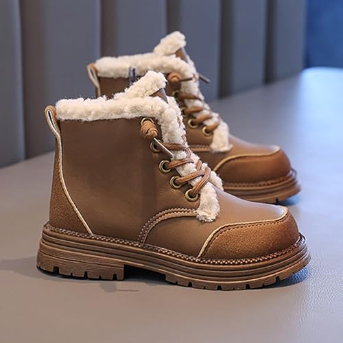 IWIHMIV Toddler Ankle Boots Toddler Winter Boot Toddler Girl Winter Shoes Toddler Snow Boot Warm Waterproof Non Slip Winter Shoes 5
