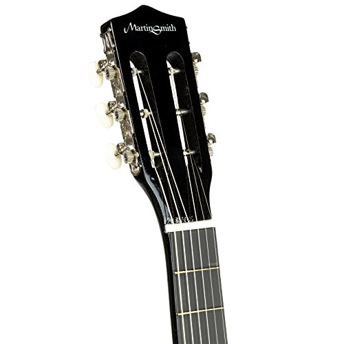 Martin Smith 38 Inch Acoustic Guitar, Black, With Case, Pick, Tuner, Strap, Extra Strings And 2 Months Of Lessons #TOP4