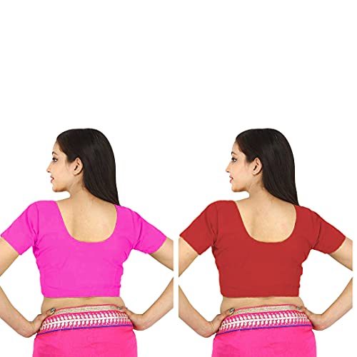 Image of Namita Women's Rubia Cotton Solid Half Sleeve Blouse