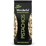Wonderful Pistachios, Roasted and Salted, 16 Ounce Bag