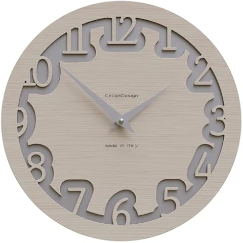 CalleaDesign 12 Wall Clock Labyrinth (Pickled Oak) Cover