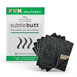 Subtle Butt Disposable Activated Charcoal Odor Absorber for Gas Relief for Adults, Flatulence Deodorizing Pad, 5 Pack Thin Carbon Fart Filter Underwear & Gag Gifts That Actually Work
