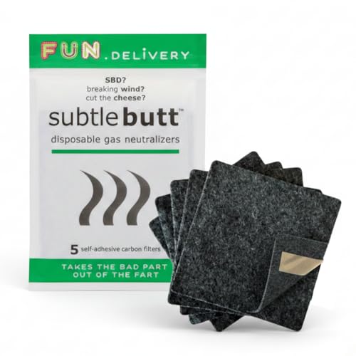 Fashion First Aid Subtle Butt Flatulence Odor Control Pads (5 Pack) &ndash; Helps Prevent Embarrassing...