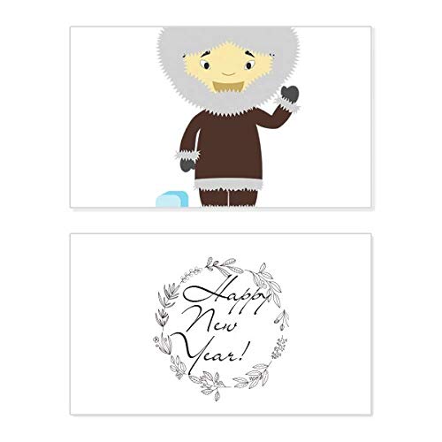 Tarjeta de Año Nuevo con bendición de Groenlandia para un regalo único