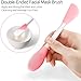 Facial Cleansing Brush,2 in 1 Silicone Face Scrubber for Exfoliating,Massaging,Remove Blackheads,Deep Pore Cleansing,DIY Mask