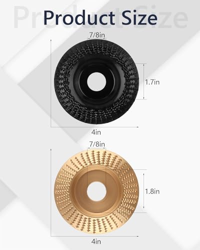 Alffun ALFFUN-104 2 Pcs 4 Inch Wood Carving Disc Set For Angle Grinder thumb #1