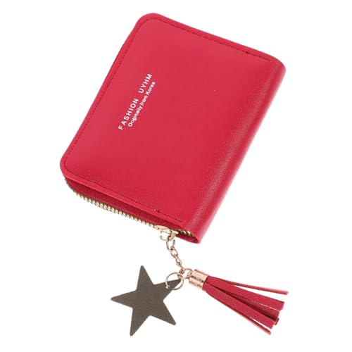 Didiseaon Cute Small Wallet for Women Mini Zipper Coin Purse Pu Leather Women Wallet Pink
