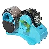 35mm Dispensador de Celo con 1 y 3, Azul Dispensadores de Cinta Adhesiva, Cortador Cinta Adhesiva Transparente, Cortador Cinta Adhesiva con Rollos de Corte (ABS)