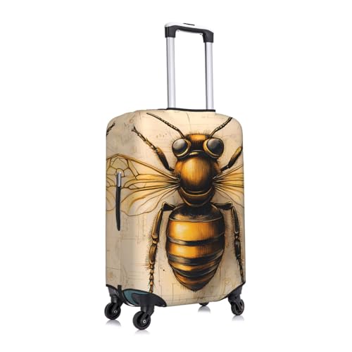 Bee Elastic Travel Luggage Cover, Washable Spandex Suitcase Protector, Anti-Scratch Fits 18-32 Inch3