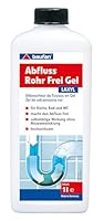 Baufan LAXYL Abfluss-Rohrfrei-Gel 1L - Rohrreiniger Abflussreiniger, Macht den Abfluss frei, Hochwirksame Rohrreinigung für Küche, Bad & WC, Selbsttätige Wirkung