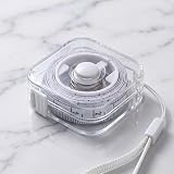 Soft Tape Measure 2 Meters/6 Feet, Portable Retractable Locking Mechanism, Clear Centimeter/Inch Markings – Ideal for Sewing, Home Use, Waist, Chest Measurement (White)
